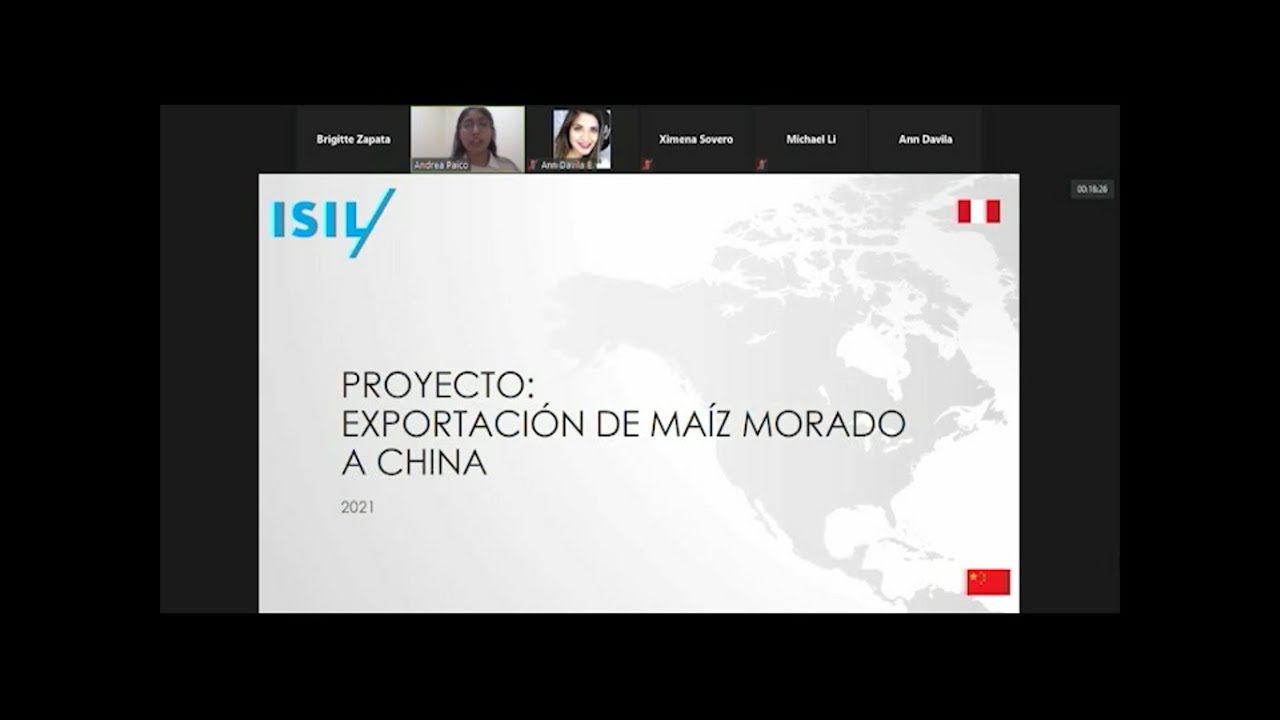 Proyecto de Exportación: Maíz Morado Peruano a China