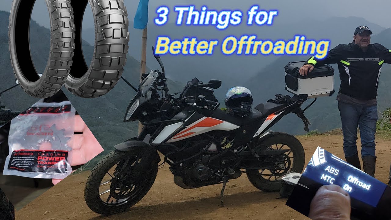 KTM 390 Adventure Traction Control, Bridgestone Battlax Adventurecross , 14 Tooth Front sprocket