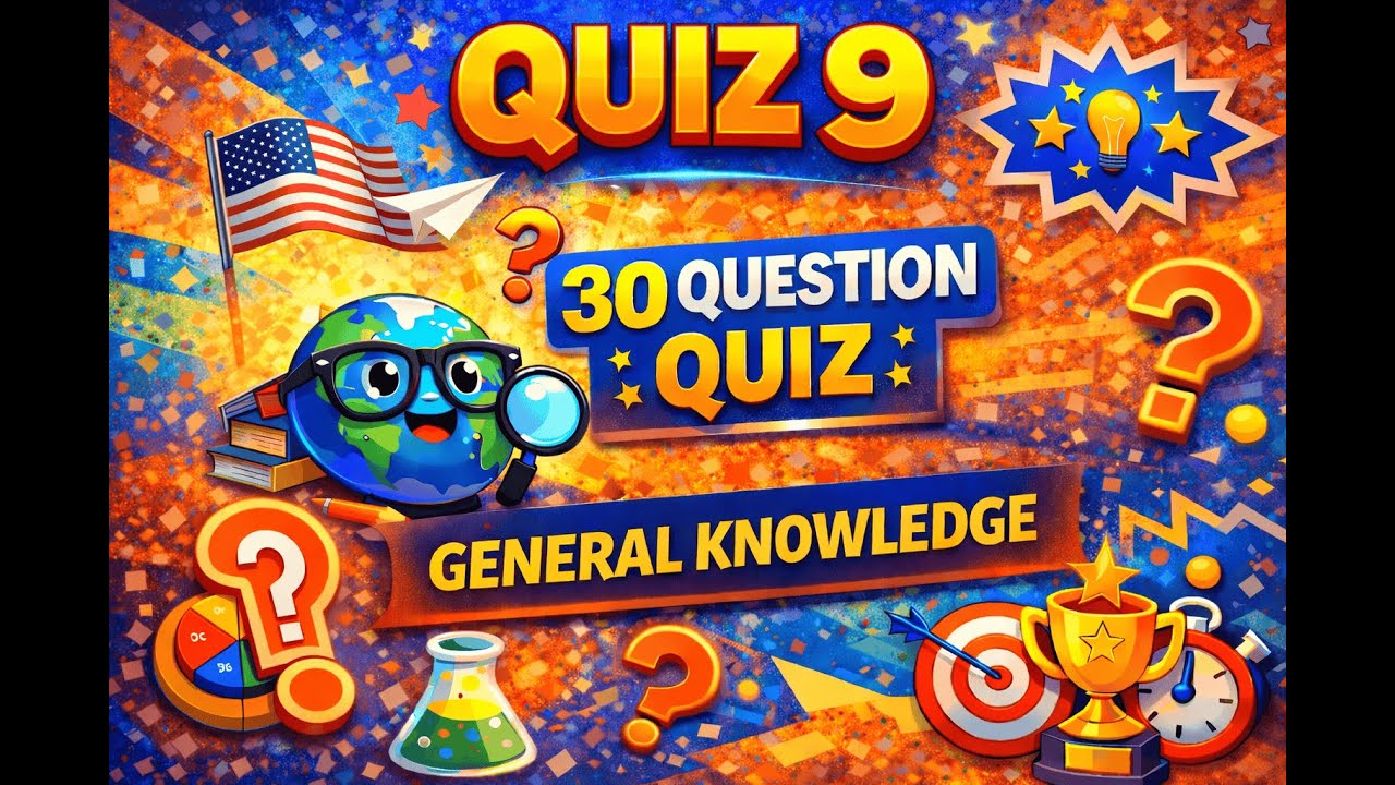 General Knowledge Quiz 9 – No Guessing, Just Brains