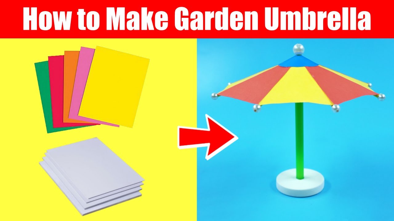 How to Make Garden Umbrella at Home | DIY Garden Umbrella