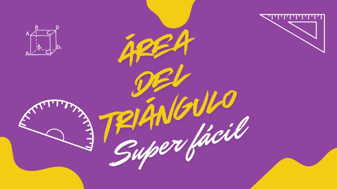 Área del triángulo paso a paso súper sencillo ,nivel básico .