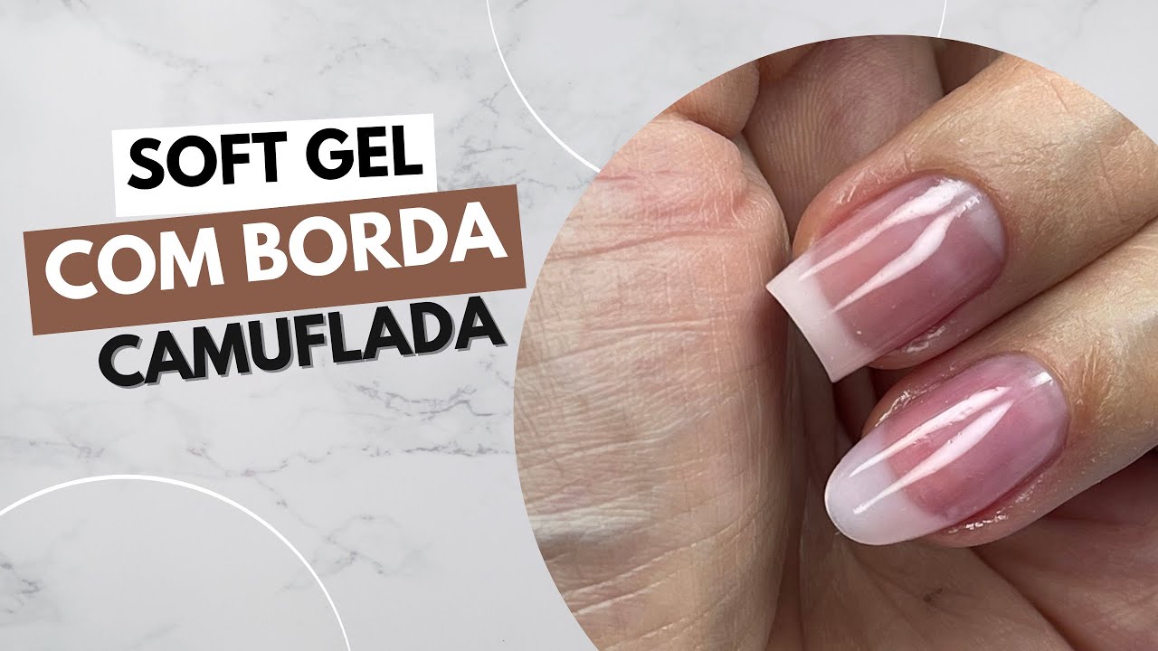 Soft Gel com borda camuflada - Live na Bluwe | Vitória Salvatore