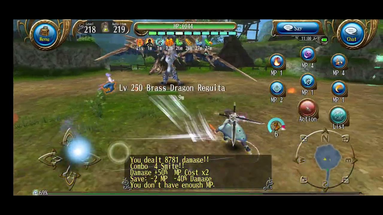 Brass Dragon Reguita vs Dual Sword Underleveled - Toram Online