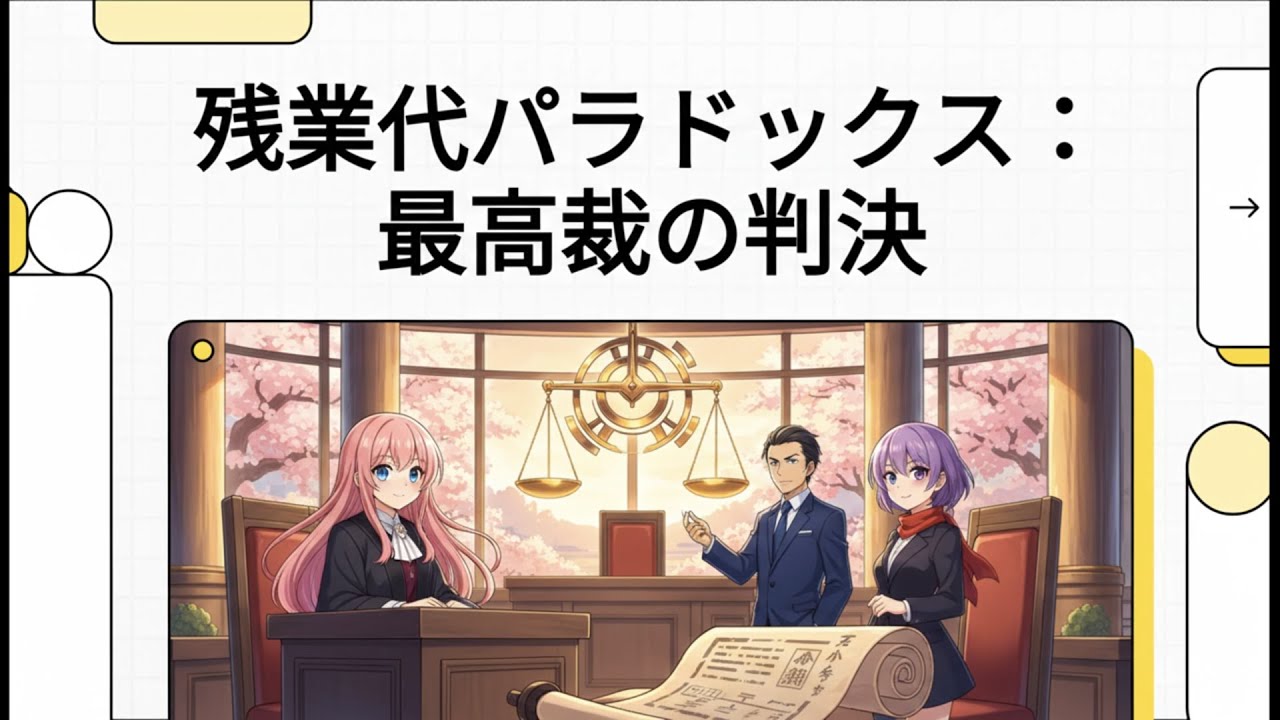 労働40. 時間外労働手当－国際自動車事件