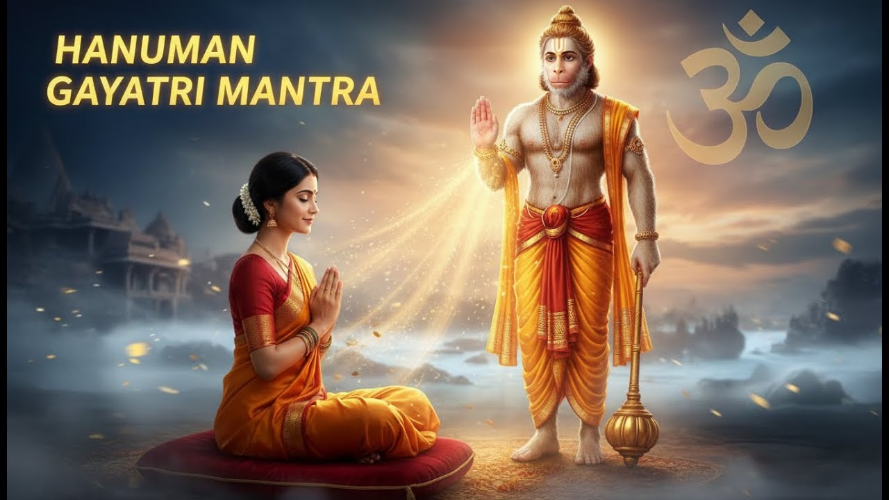 #Hanuman Gayatri Mantra 🕉️ Powerful Chant for Protection & Strength#