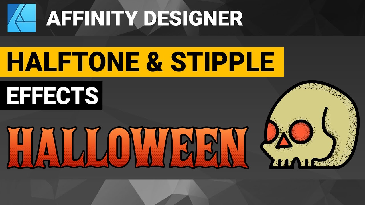 Affinity Designer | How to create Halftone and Stipple Effects?