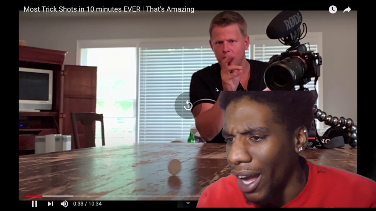 JOHNNYY REACTSS TO | MOST TRICK SHOTS IN 10 MINUTES EVER