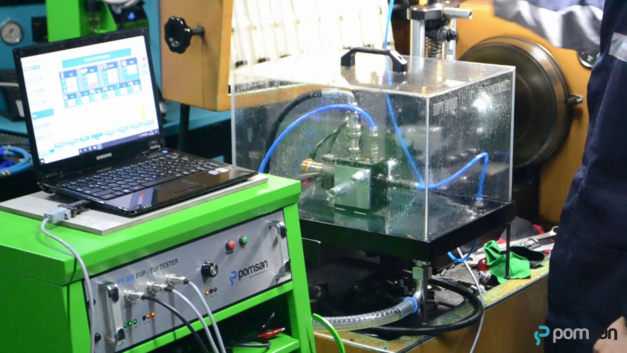 HPT 600  - Testing C7 Hydraulic Electronic Unit Injector - HEUI Tester for UPT Series