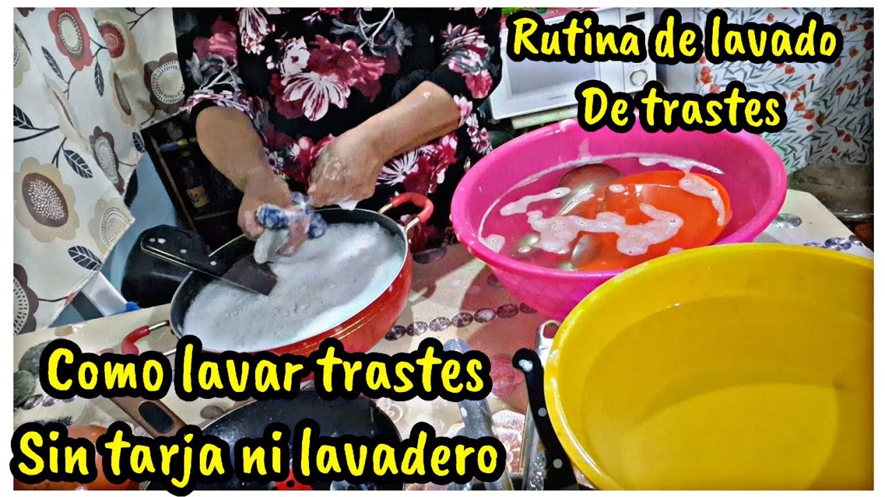 COMO LAVAR TRASTES SIN TARJA 🫧