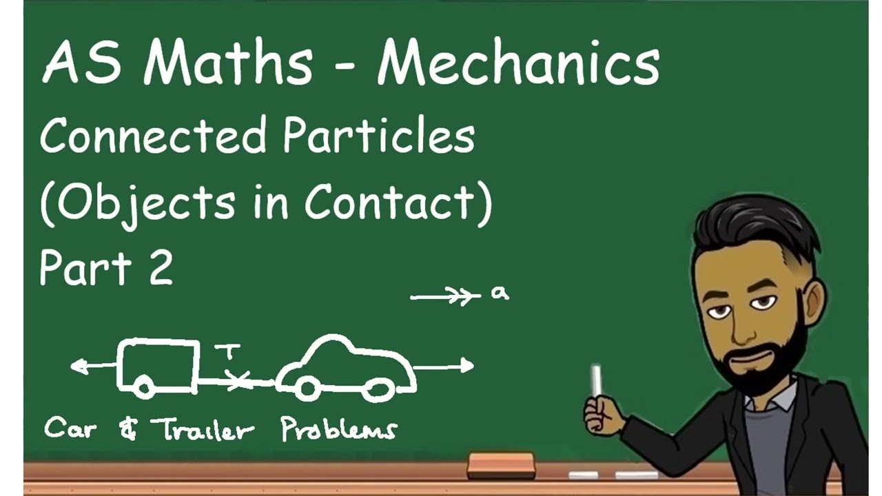 AS Maths: Mechanics - Objects in Contact 2 (Connected Particles) Car and Trailer Problems