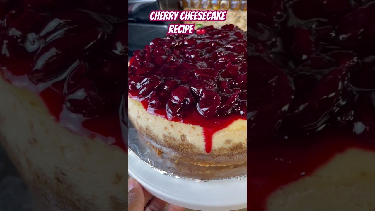 Check out this cherry cheesecake recipe on our page #cherries #recipe #dessert #cheesecake  🍒
