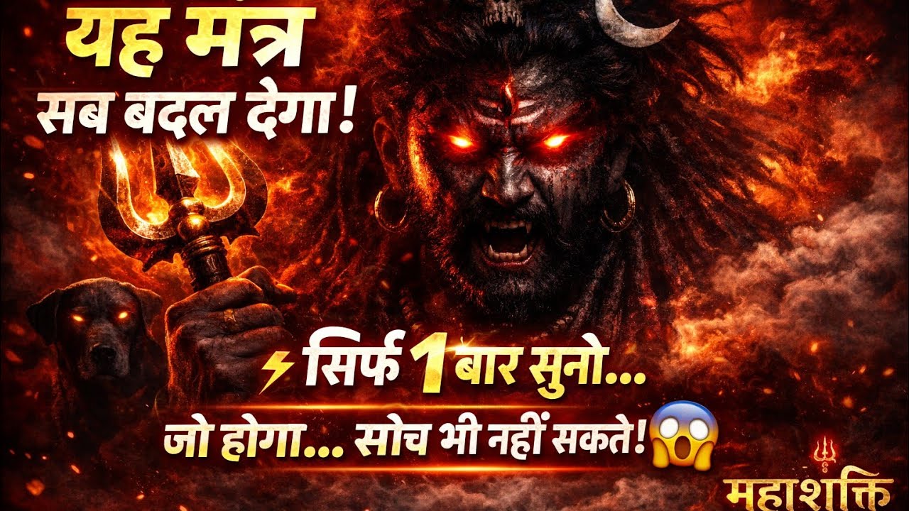 ऐसा ख़तरनाक मंत्र सुनते ही#दुश्मन भाग जाएगा#kaalbhairav#bhairavnath#Bholenath #harharmahadev#viral 