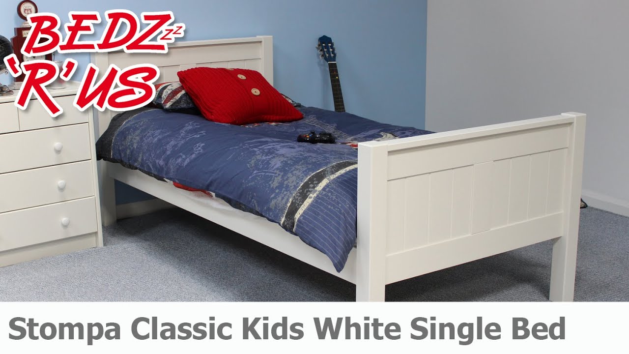 Stompa Classic White Single Bed - BedzRus