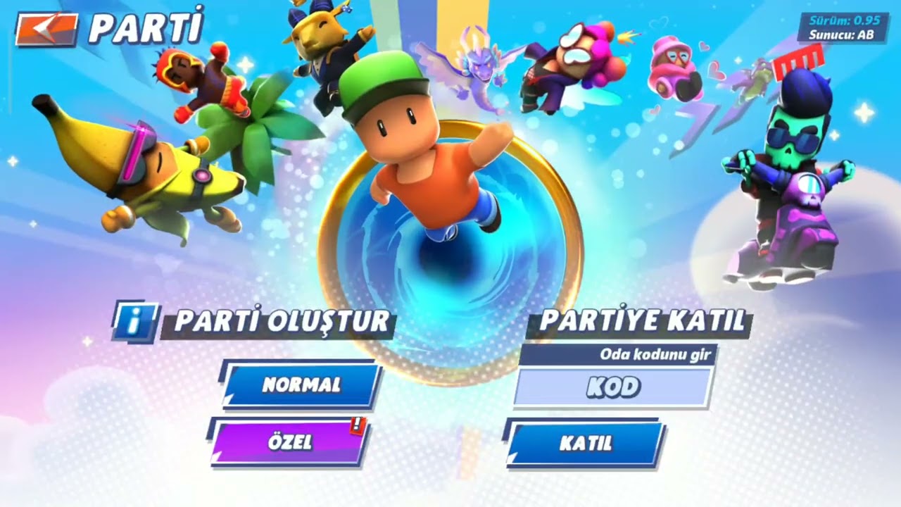 Stumble guys oynadım