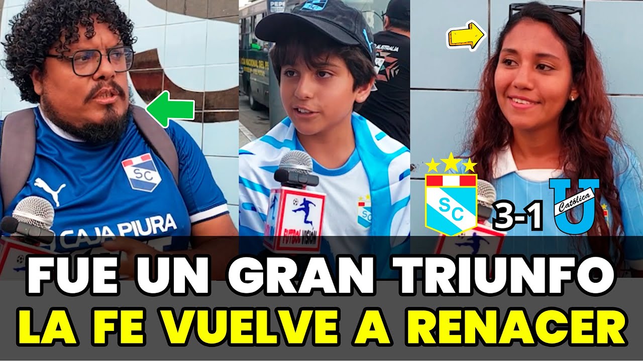 Hinchas de Sporting cristal celebran el triunfo ante la U Catolica (3-1) | Tarde Celeste 2026