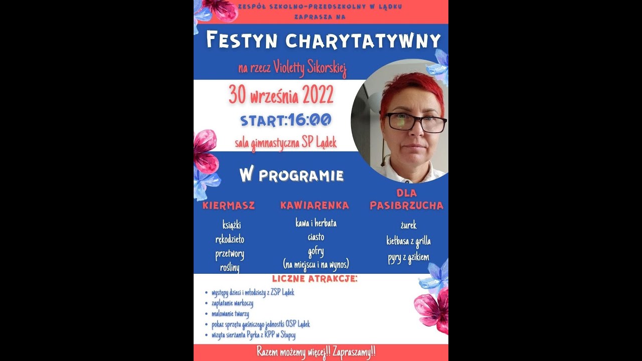 Festyn na rzecz Violetty Sikorskiej 30.09.2022 #Lądek #zspladek #festyn #zbiórka #siepomaga