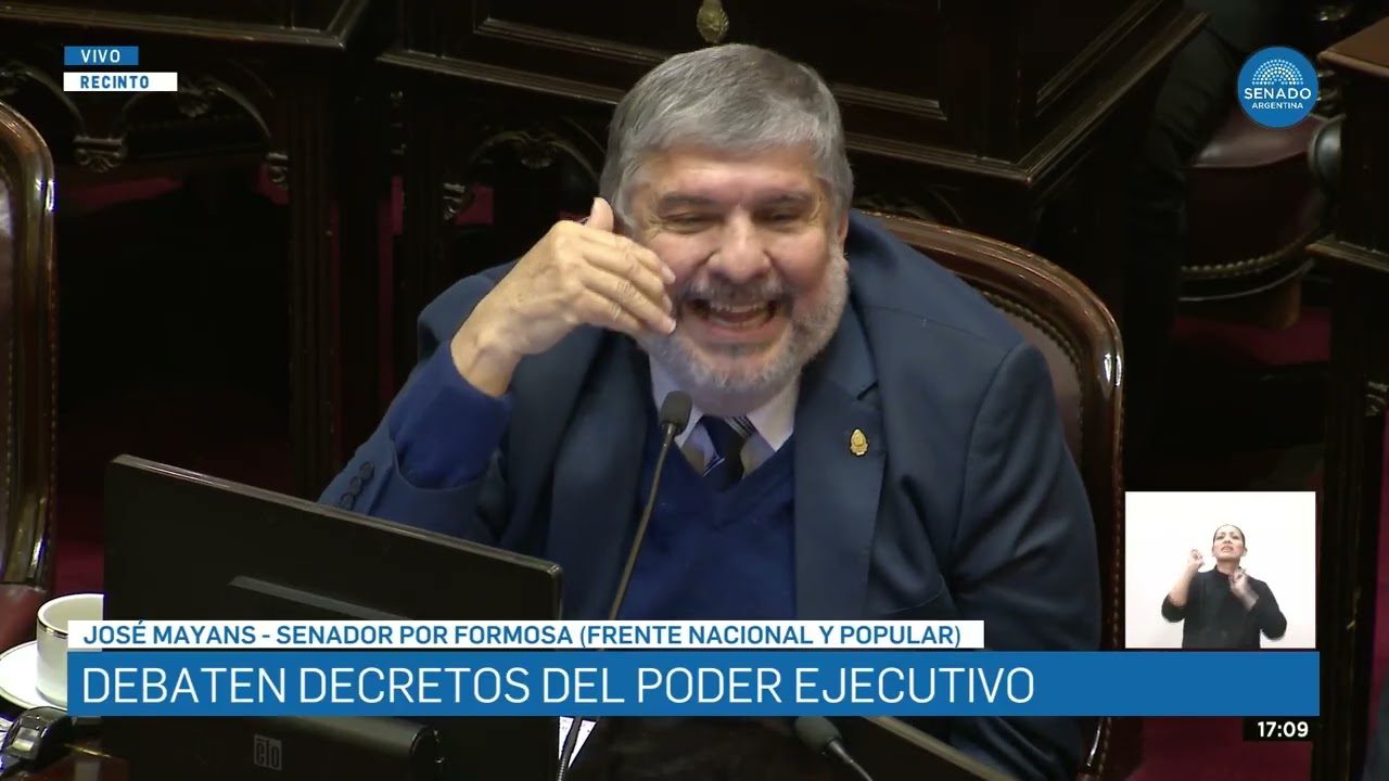 SENADOR JOSÉ MAYANS 5 - SESIÓN 21-08-25
