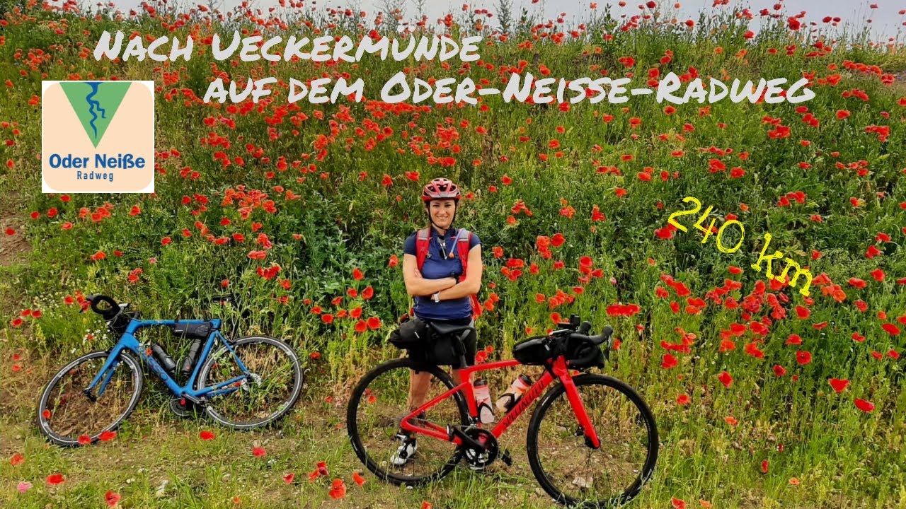 Auf geht's in Richtung Ostsee: gegen Regen und Wind nach Ueckermünde auf dem Oder-Neiße-Radweg