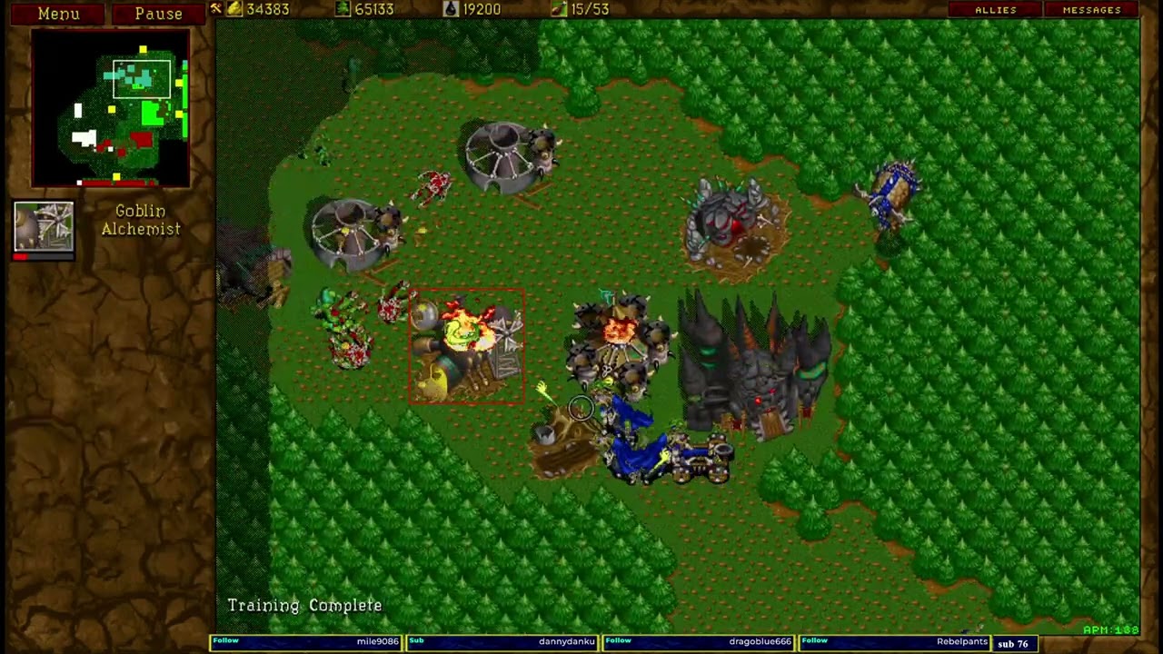 Warcraft 2 Mini Chop Farms 2v2 u8t3io3p/He-Man vs Blueflare[as]/Possessed