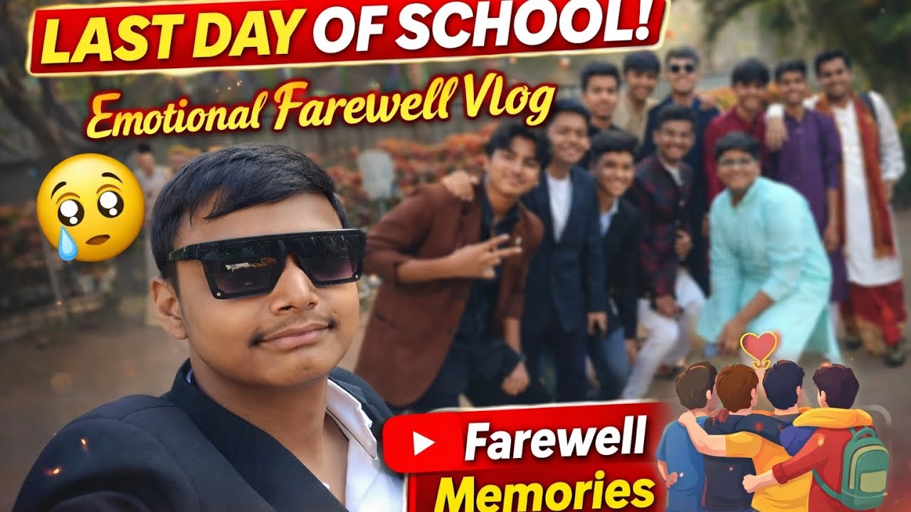Guys Farewell vlog of school (10th) 😎👌❤️❤️🥺