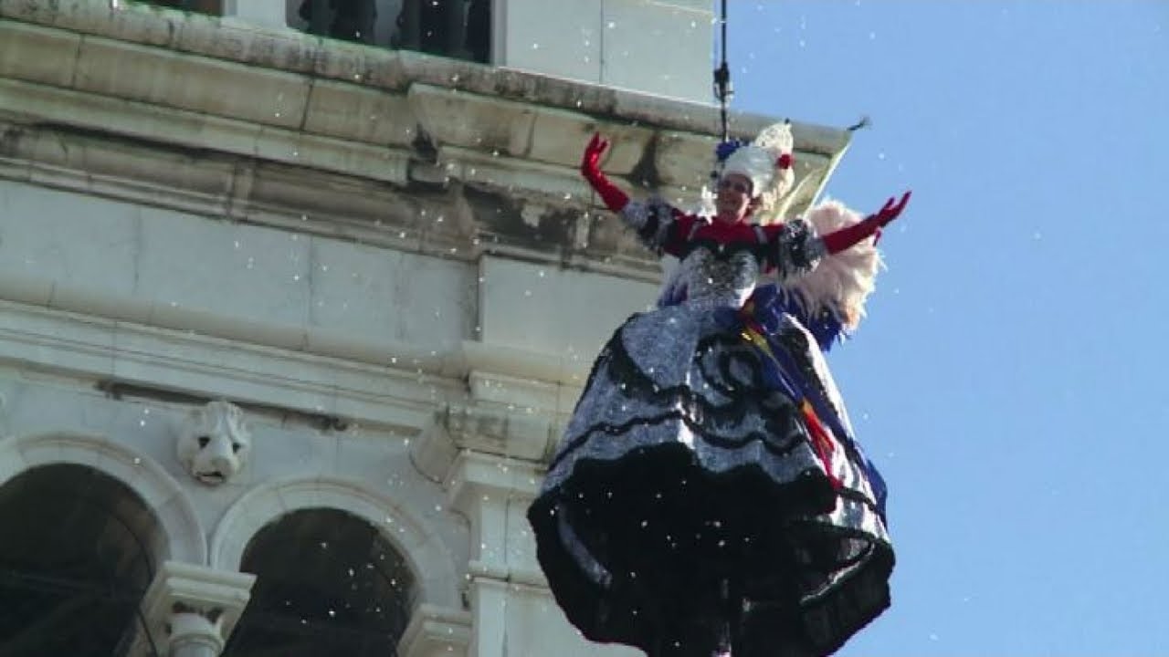 Il volo dell'angelo apre il Carnevale di Venezia blindato