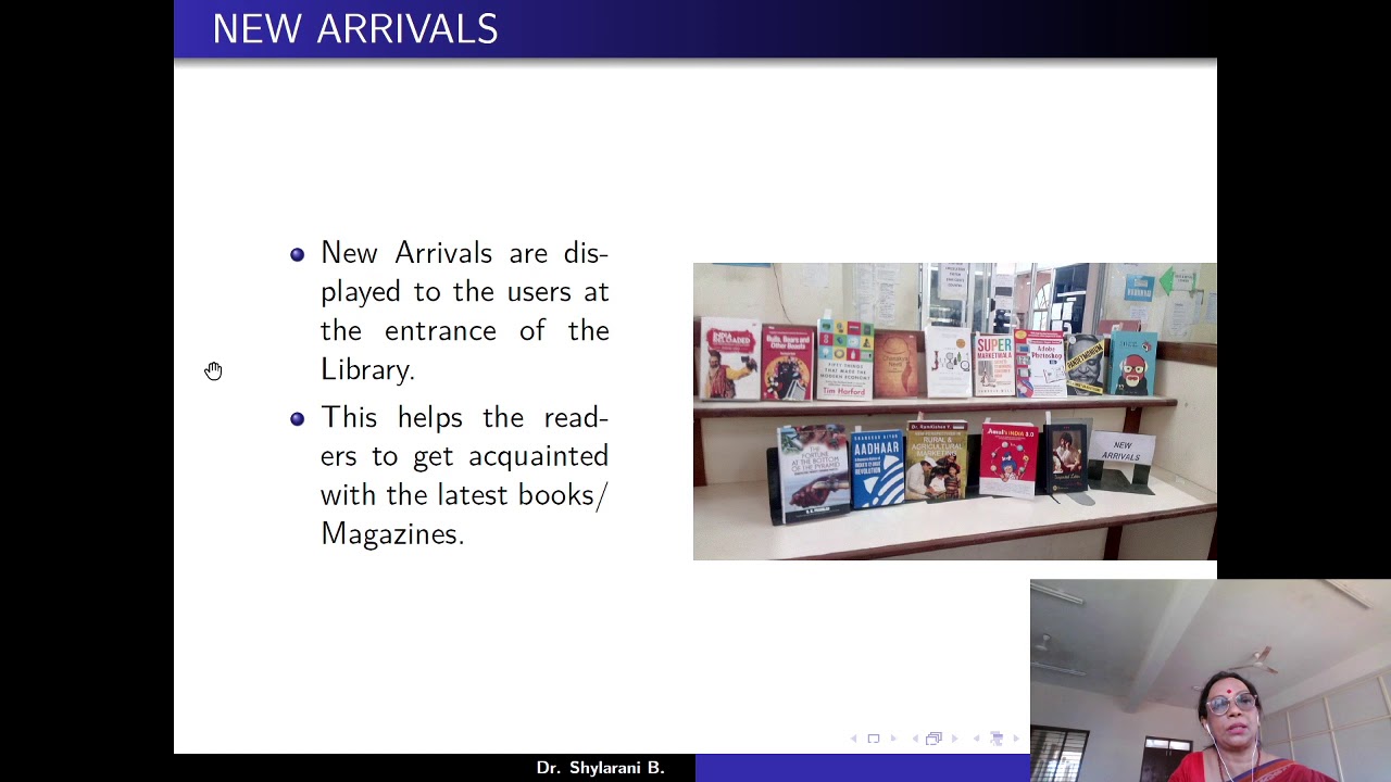 LIBRARY ORIENTATION PROGRAMME 2020 21 FOR FIRST YEAR STUDENTS BY DR SHYLARANI B.