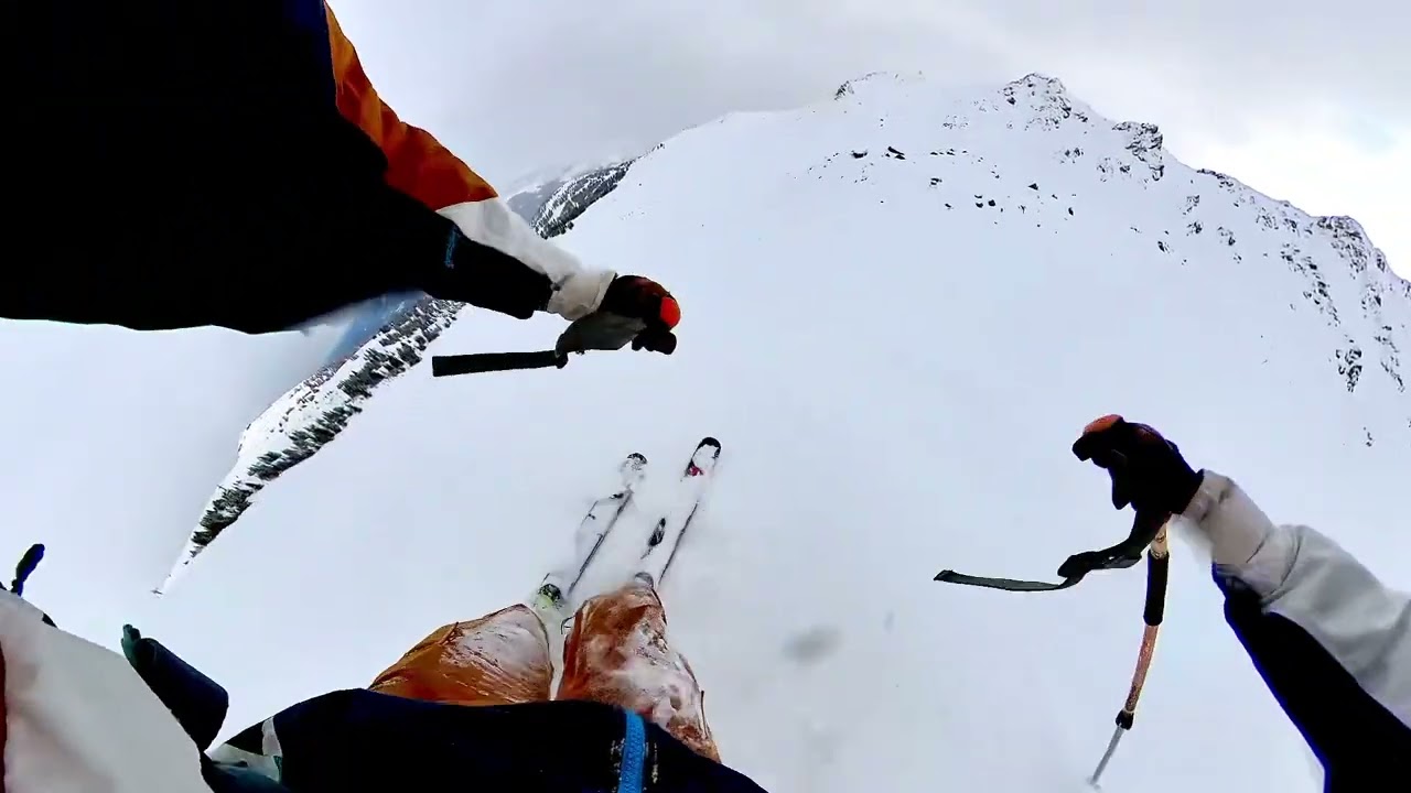Skiing Marmot Basin. First time skiing Marmot 2, top to bottom Chesty POV.