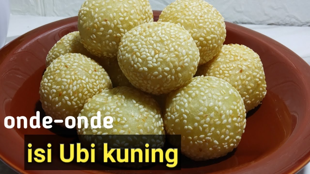 Resep onde-onde super lembut,isi ubi kuning