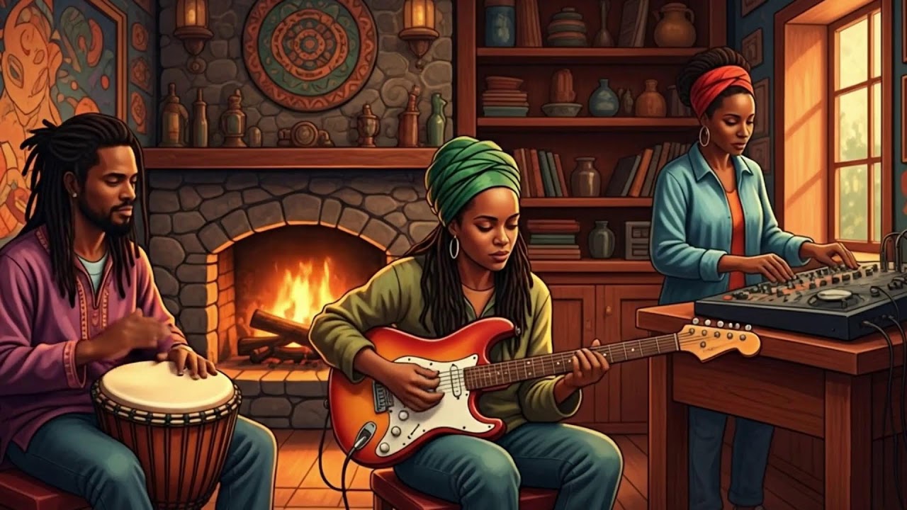 Roots Reggae Strings Painting Morning Meditation Skies 🌅