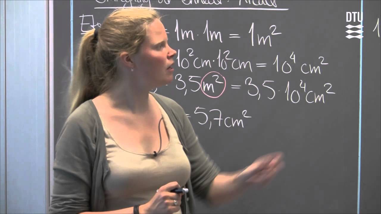Fysik: Omregning af enheder: Areal