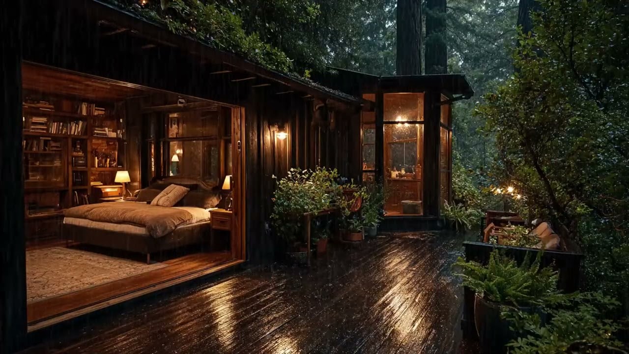 Gentle Rain Sounds & Relaxing Sleep Music for Stress Reduction