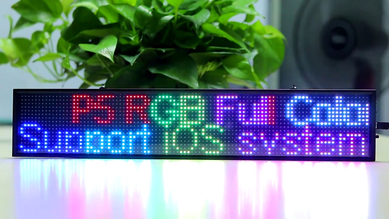 P5 RGB Led Sign Multicolor Programmable Scrolling Message LED Display Board Display Multi-language
