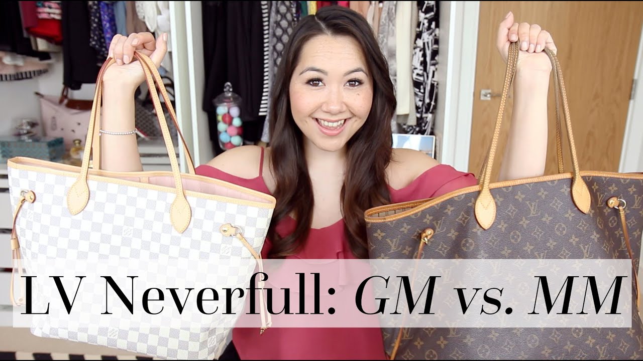 Louis Vuitton Neverfull GM vs. MM Comparison | Chase Amie