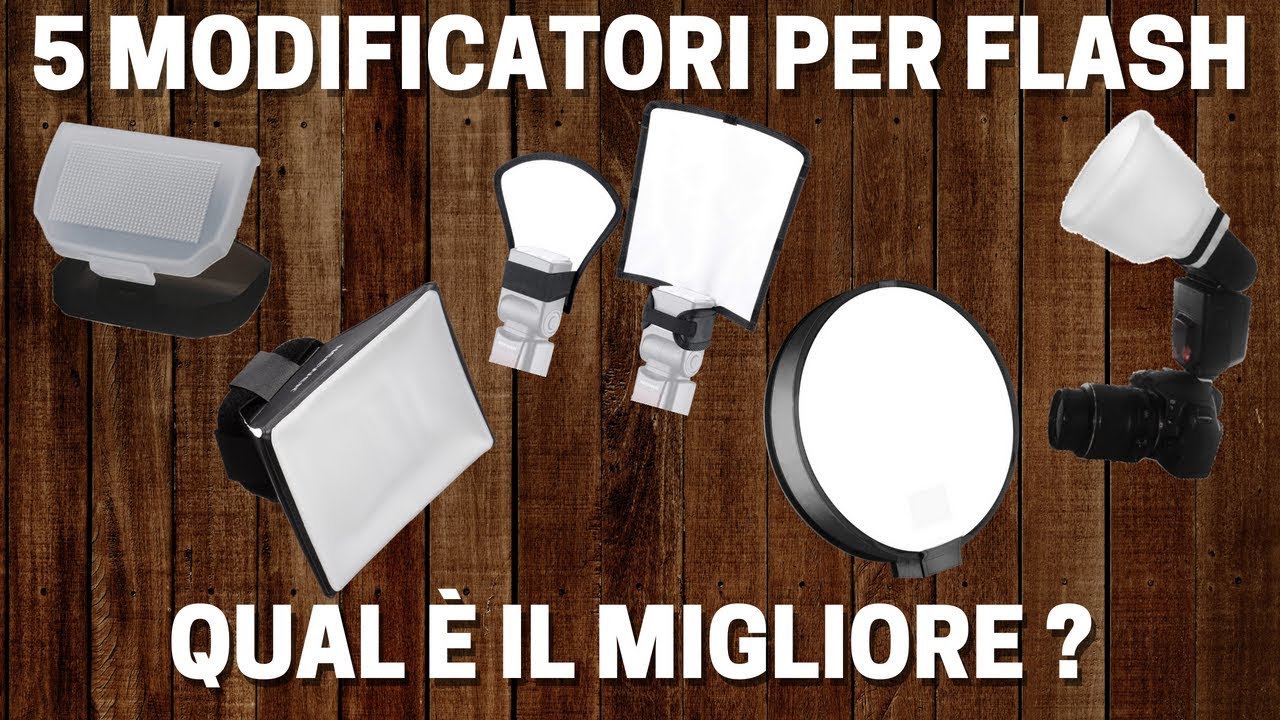 5 MODIFICATORI per il FLASH A SLITTA sotto i 20 euro a confronto! Qual è il migliore ?