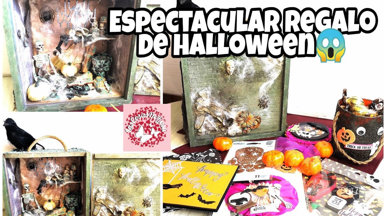Espectacular regalo de Halloween. Idea snail-mail.