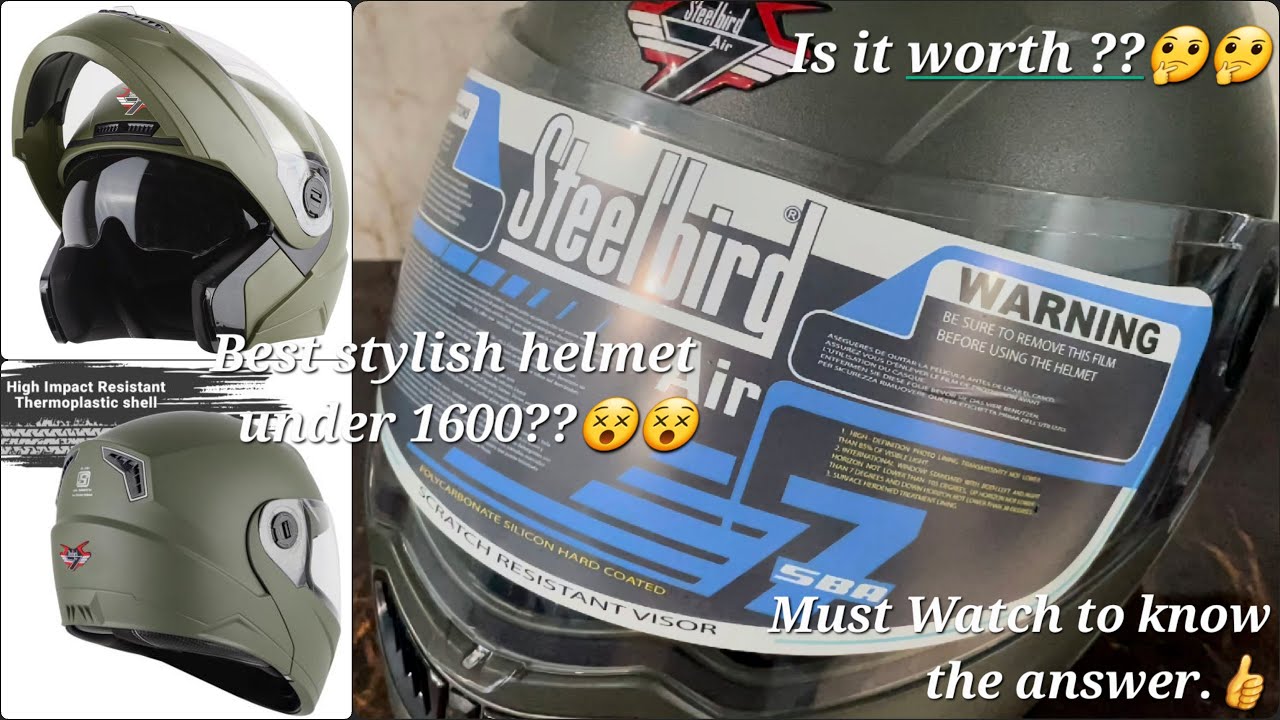 Steelbird SBA-7 wings ISI certified helmet review | Best helmet under ₹1600 #steelbirdhelmet