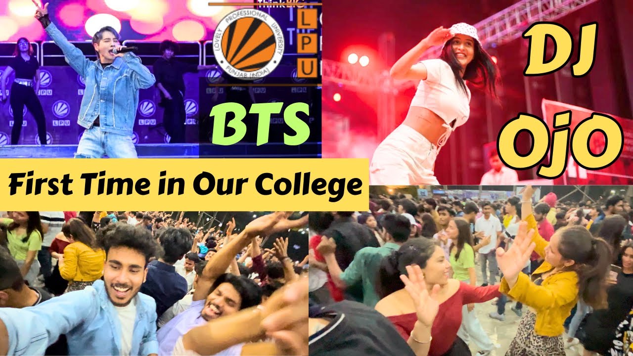 First Time BTS and DJ OJO in our College LPU University | BTS Live Stage Show in LPU | LPU College