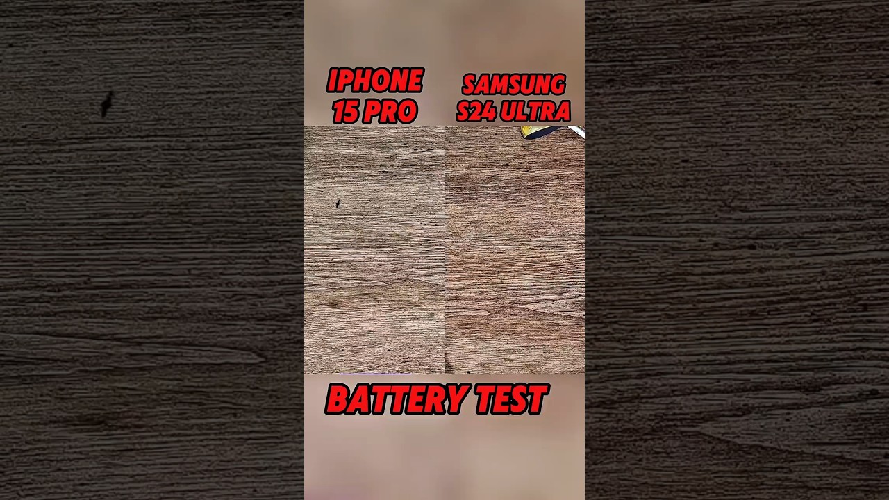 SAMSUNG S24 ULTRA VS IPHONE 15 PRO BATTERY 🔋 TEST?