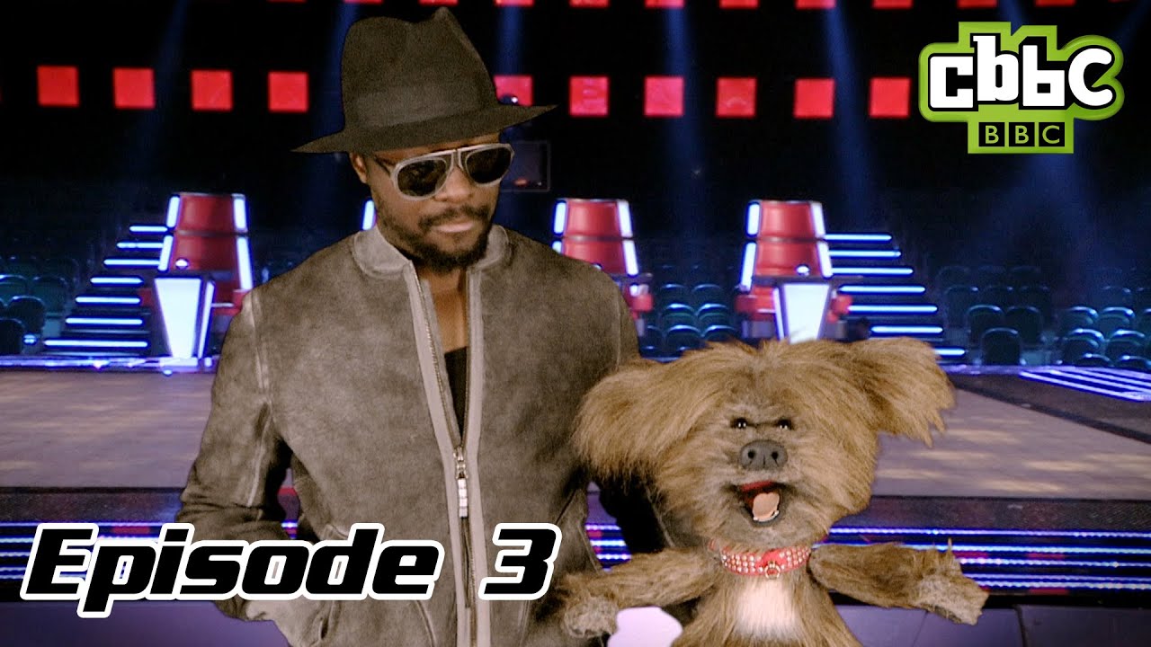 The Voice UK: Hacker and Dodge Barkstage CBBC - will.i.am Interview