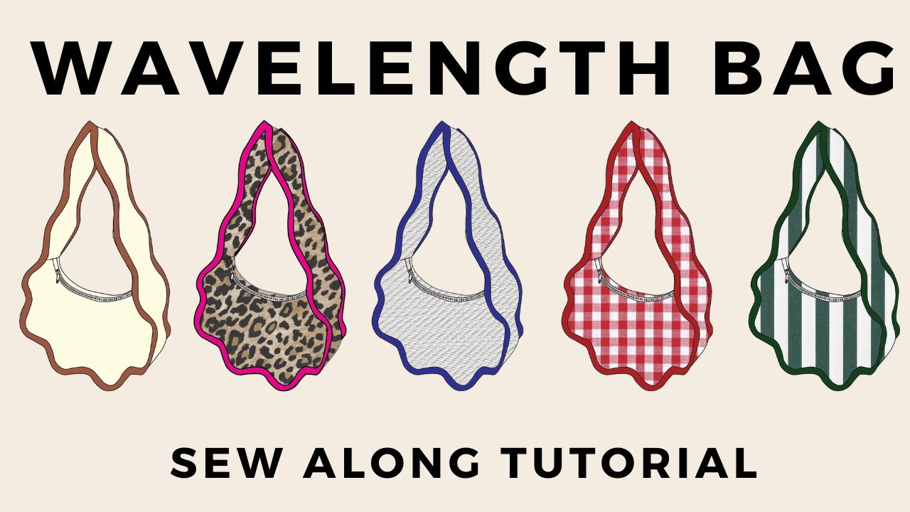 Wavelength bag sewing tutorial with pattern.