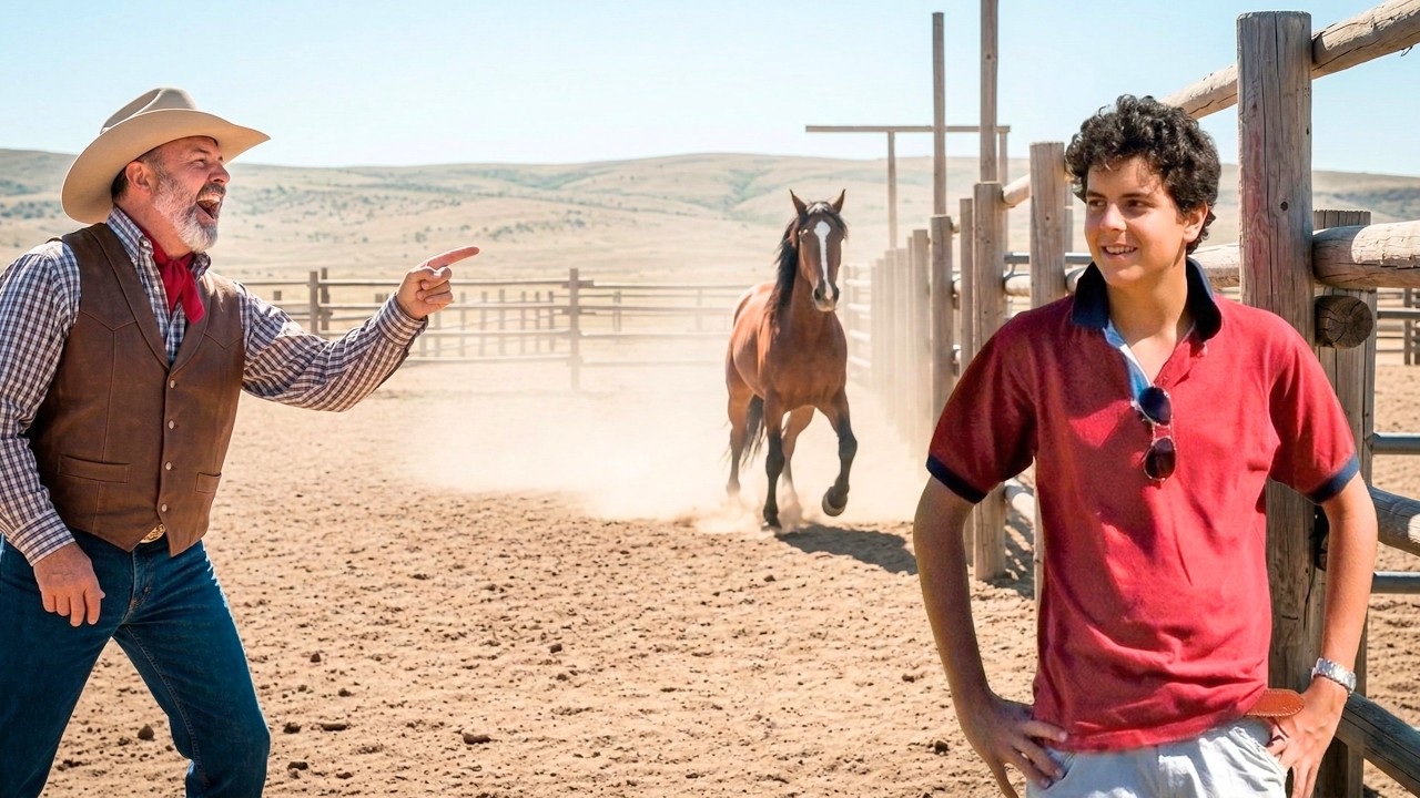 “TE DOY MI RANCHO SI DOMAS ESTE CABALLO SALVAJE” — EL MILLONARIO SE RÍO… PERO ERA SAN CARLO ACUTIS