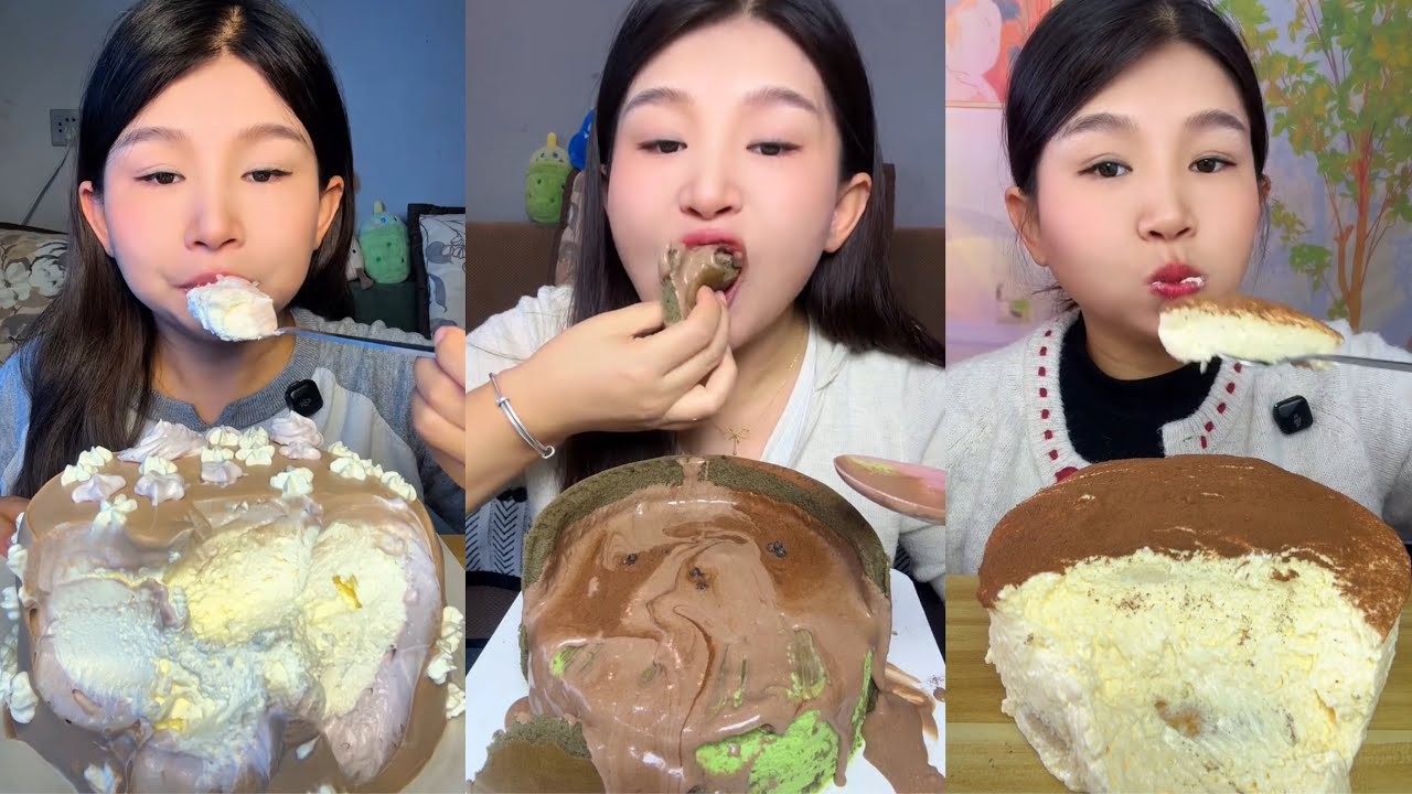 asmr mukbang – assorted dessert eating | soft cake, creamy chocolate & gentle eating sounds