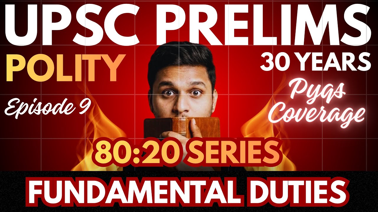 UPSC Polity PYQ Analysis 1995-2025 | Episode 9| Detailed Trend Analysis | 80-20 Series