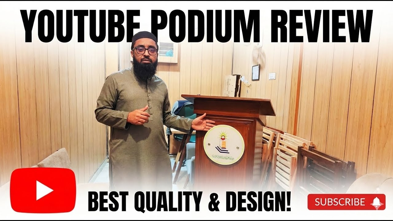 Best Wooden Podium for Schools, Mosques & Offices | Woodakh Lectern Design