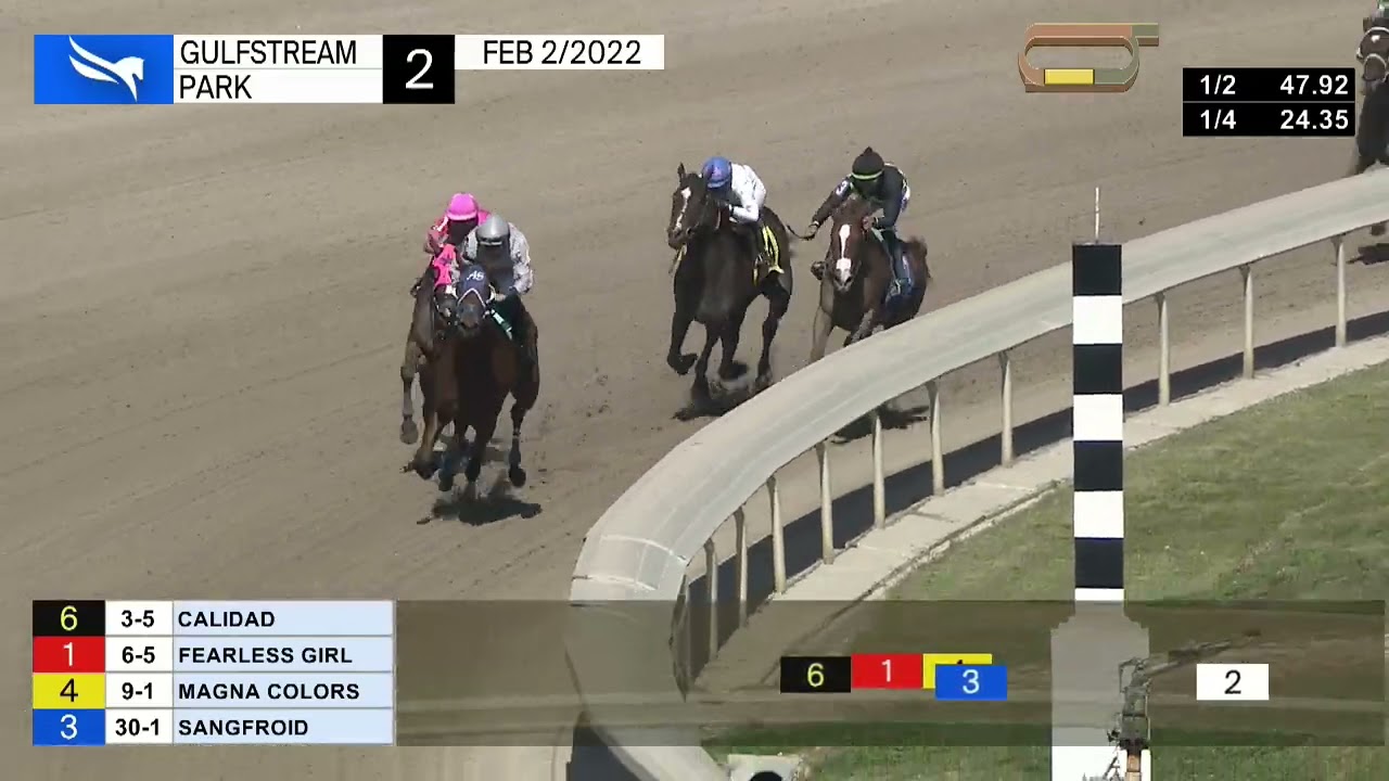 Gulfstream Park Carrera 2 - 2 de Febrero 2022