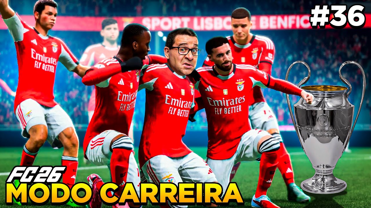 EAFC 26 MODO CARREIRA #36 - QUE SHOW NO CHAMPIONS LEAGUE