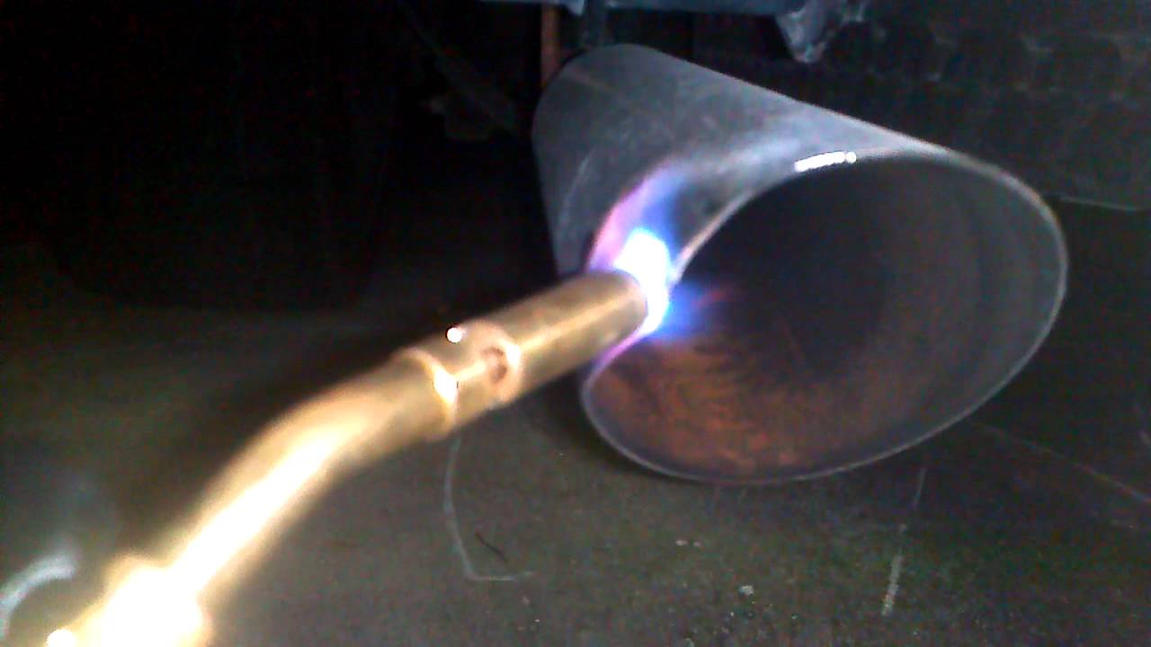 Fixing bent exhaust tip on the suburban