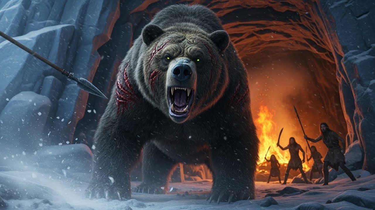 Prehistoric Cave Bear's Last Stand: Fight in the Ice Age Humans!  @PaleoPerspectives-w9z