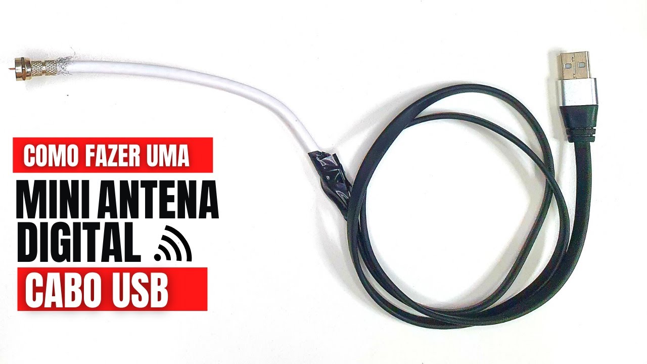 MINI ANTENA DIGITAL com cabo USB