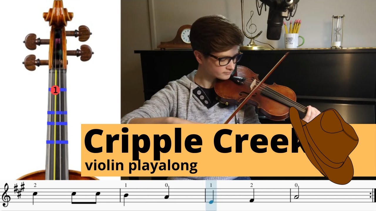 Cripple Creek violin play-along (beginner fiddle tune)